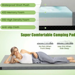 Tangkula Memory Foam Sleeping Pad 74