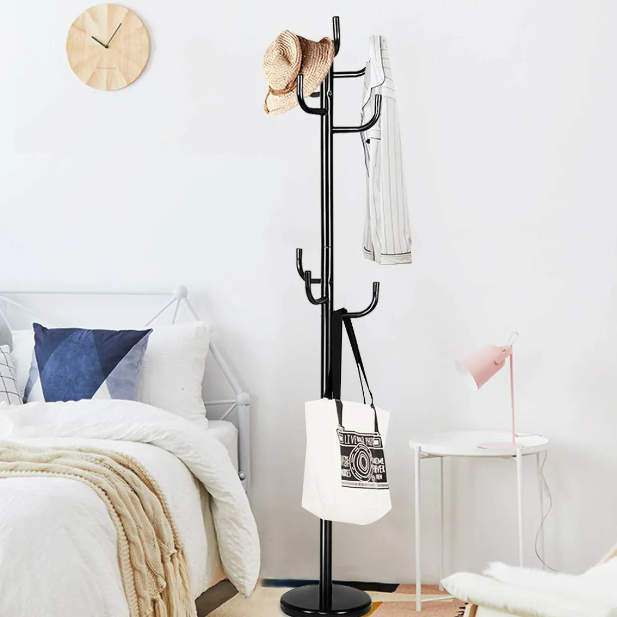 Tangkula Metal Coat Rack Hat Stand