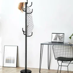 Tangkula Metal Coat Rack Hat Stand