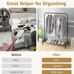 Tangkula Metal Garment Rack, 44