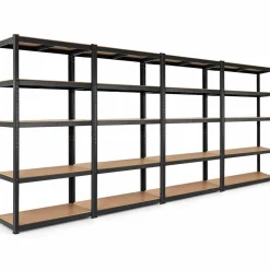 Tangkula Metal Storage Shelves, Heavy Duty Steel 5 Tier, Garage Organization Storage Rack, 36