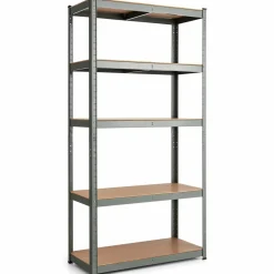Tangkula Metal Storage Shelves, Heavy Duty Steel 5 Tier, Garage Organization Storage Rack, 36