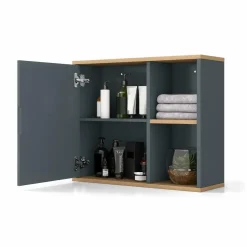 Tangkula Mirrored Medicine Cabinet, Bathroom Wall Mounted Cabinet