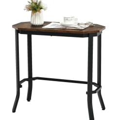 Tangkula Narrow Sofa Side Table, Slim Accent End Table