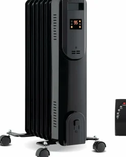 Tangkula Oil Filled Radiator Heater, 1500W Electric Radiant Heater with Remote, LED Display