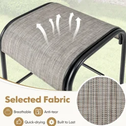 Tangkula Outdoor Bar Stools Set of 2/4, 30