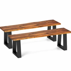 Tangkula Outdoor Bench 2 Person