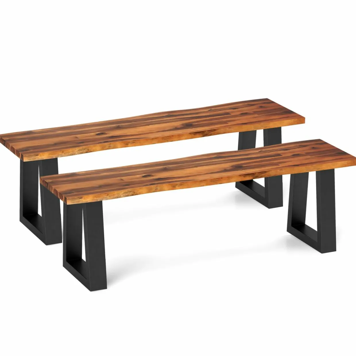 Tangkula Outdoor Bench 2 Person