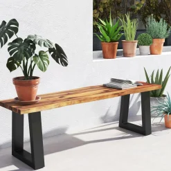 Tangkula Outdoor Bench 2 Person