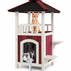 Tangkula Outdoor Cat House