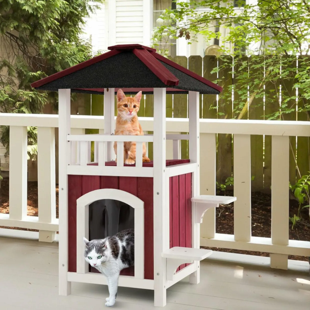 Tangkula Outdoor Cat House