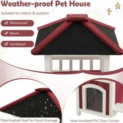 Tangkula Outdoor Cat House