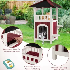 Tangkula Outdoor Cat House