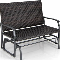 Tangkula Outdoor Swing Glider Bench