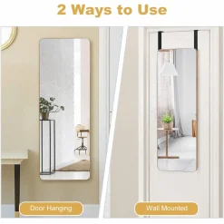 Tangkula Over The Door Mirror