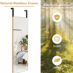 Tangkula Over The Door Mirror