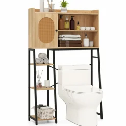Tangkula Over The Toilet Storage Cabinet