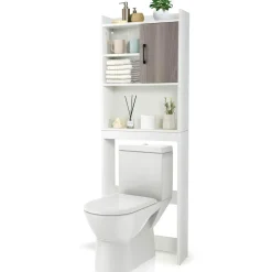 Tangkula Over The Toilet Storage Cabinet