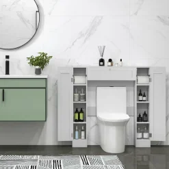 Tangkula Over The Toilet Storage Cabinet, Bathroom Space Saver