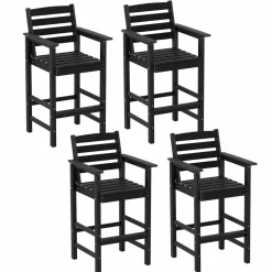 Tangkula Patio Adirondack Bar Chairs Set of 2/4