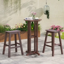 Tangkula Patio Bar Stools Set of 2/4