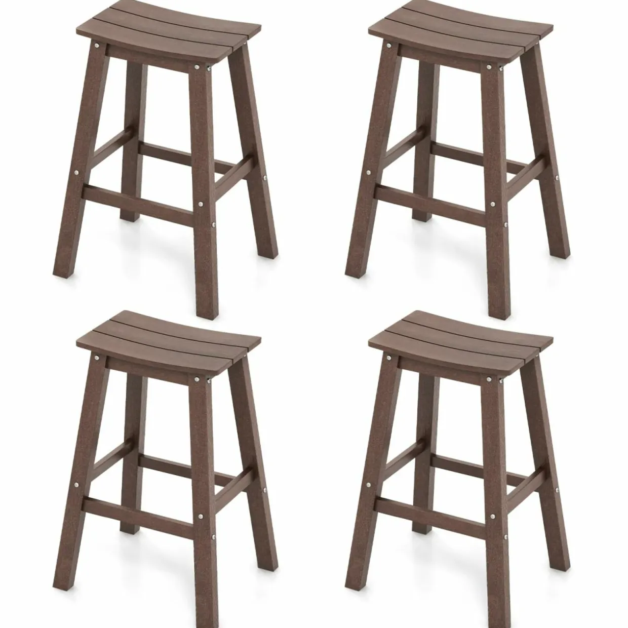 Tangkula Patio Bar Stools Set of 2/4