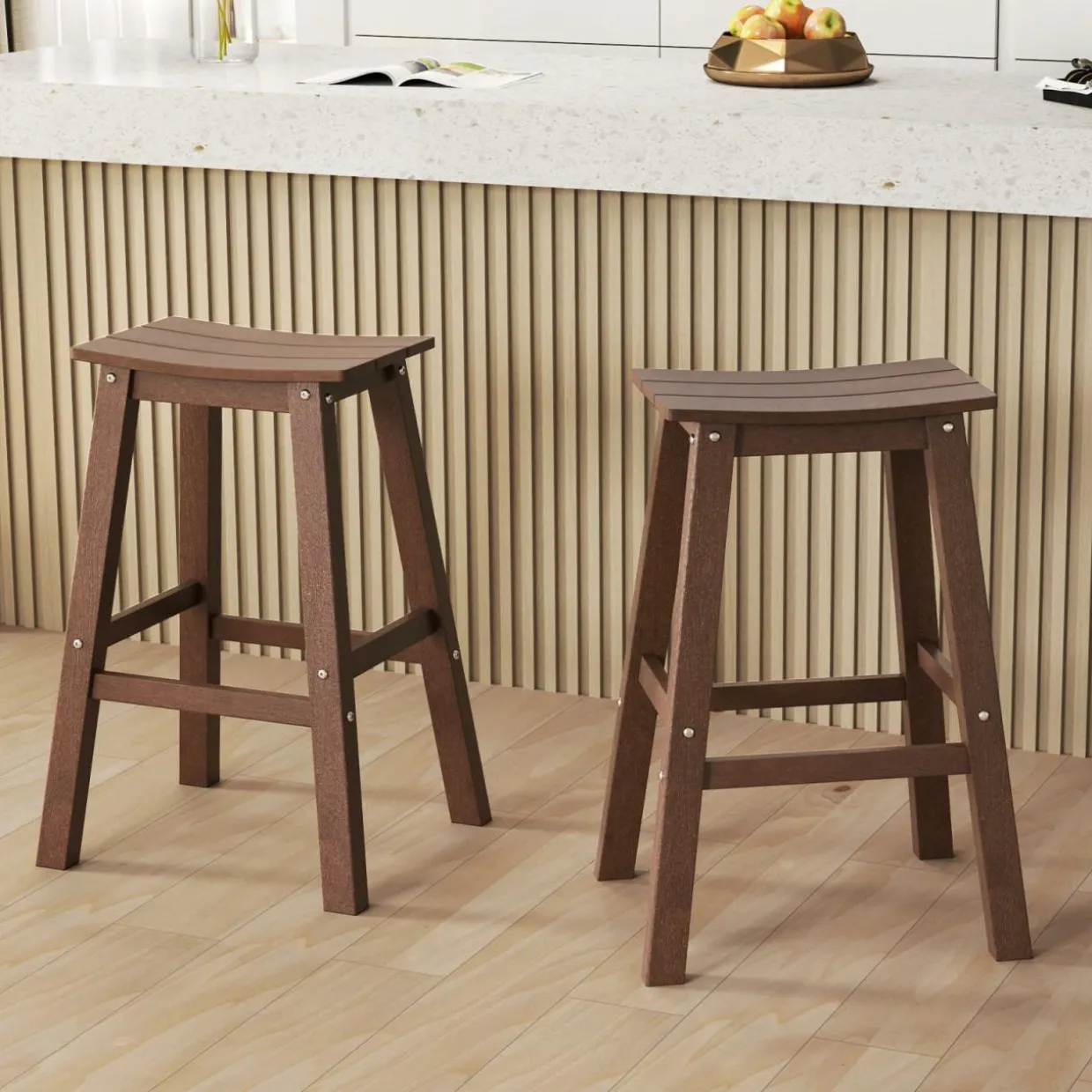 Tangkula Patio Bar Stools Set of 2/4