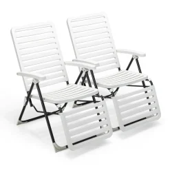 Tangkula Patio Chaise Lounge Chair, Folding Chaise Lounge Outdoor with 7-Position Backrest & Adjustable Footrest
