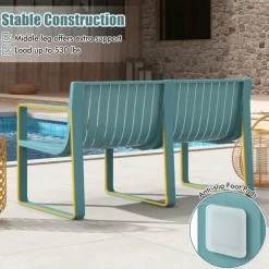 Tangkula Patio Loveseat