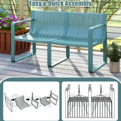 Tangkula Patio Loveseat