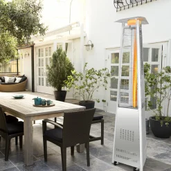 Tangkula Patio Propane Heater, 42,000 BTU Pyramid Outdoor Heater with Tip-Over and Flameout Protection