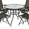 Tangkula 5PCS Bistro Patio Furniture Set