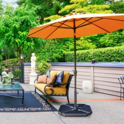 Tangkula 4PCS Cantilever Offset Patio Umbrella Base Weight Stand