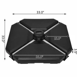 Tangkula 4PCS Cantilever Offset Patio Umbrella Base Weight Stand