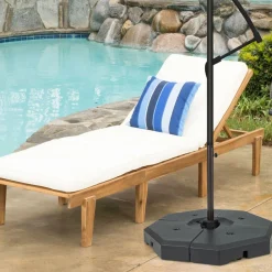 Tangkula 4PCS Patio Cantilever Offset Umbrella Base Weight Stand