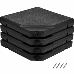 Tangkula 4PCS Patio Cantilever Offset Umbrella Base Weight Stand, 38
