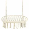 Tangkula 2-Person Hammock Chair, Hanging Hammock Macrame Swing