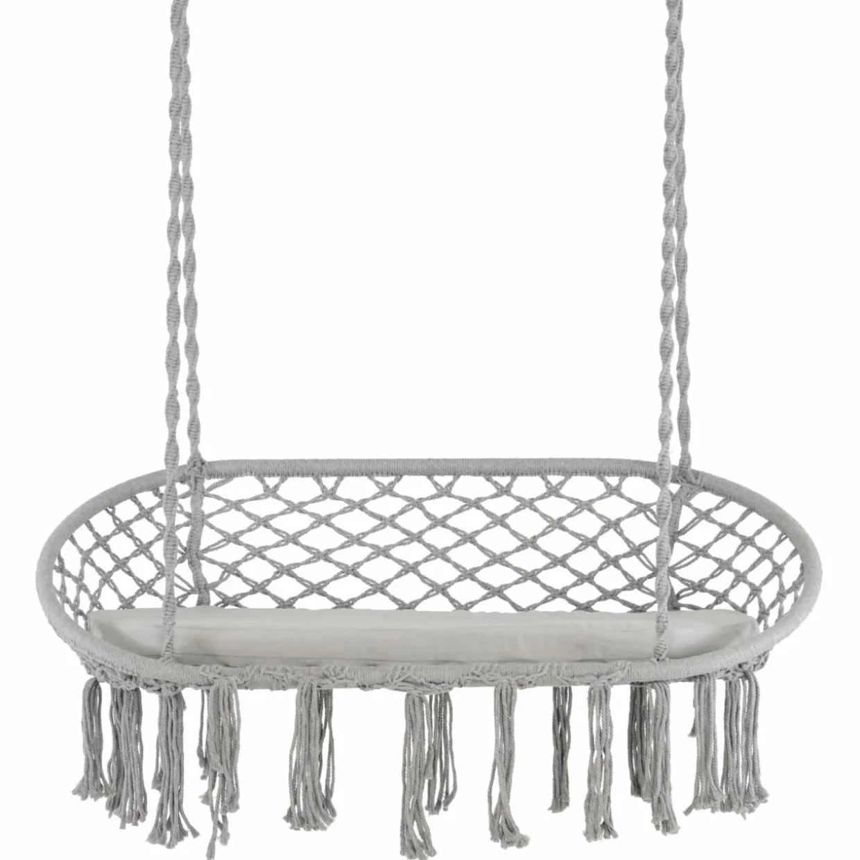 Tangkula 2-Person Hammock Chair, Hanging Hammock Macrame Swing
