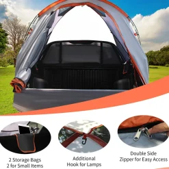 Tangkula Pickup Truck Tent for 2-Person Sleeping, 5 FT Truck Bed Tent Mid Size