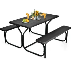 Tangkula Picnic Table Bench Set