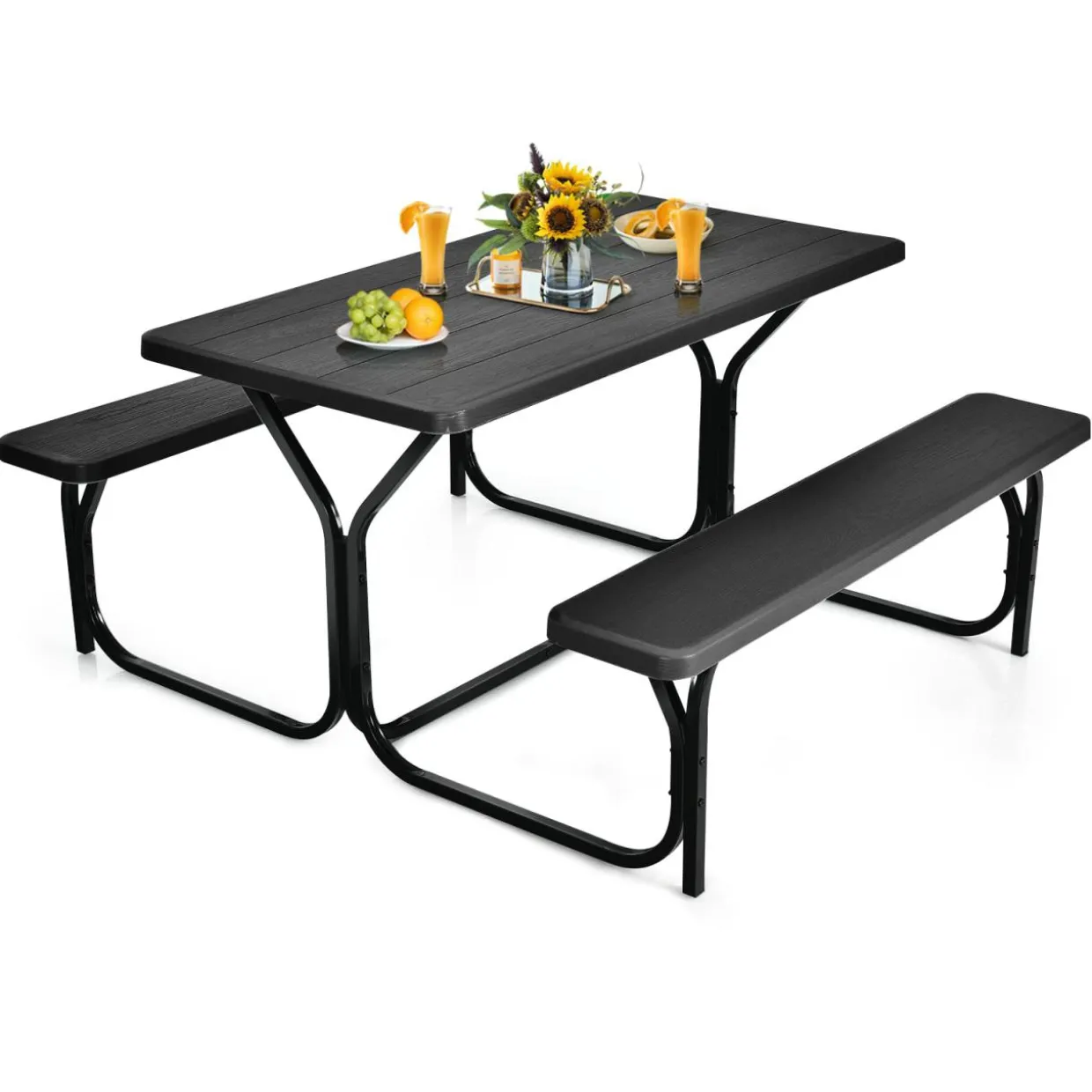 Tangkula Picnic Table Bench Set