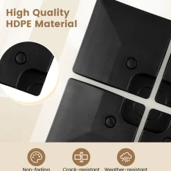 Tangkula 4-Piece 20L Cantilever Offset Patio Umbrella Base