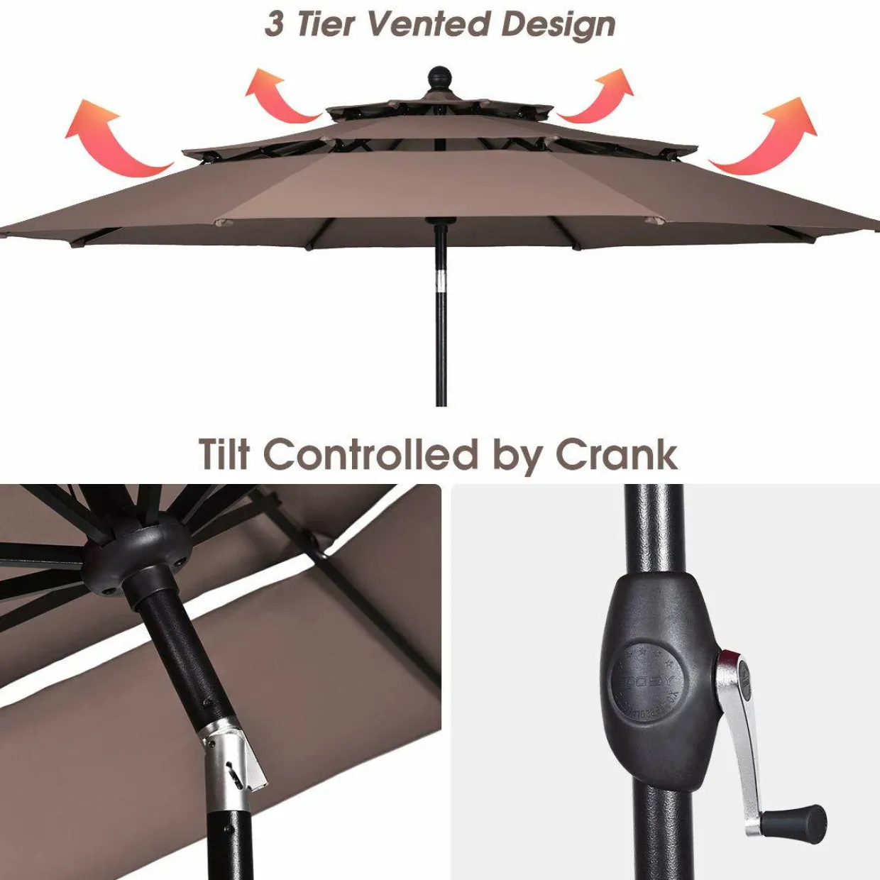 Tangkula 6-Piece Outdoor Dining Set, PE Wicker Patio Dining Table and Chairs Set with Cushions