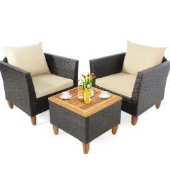 Tangkula 3-Piece Patio Furniture Set
