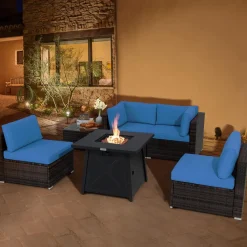 Tangkula 6-Piece Patio Furniture Set with 30