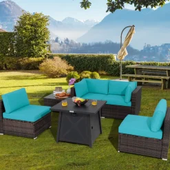 Tangkula 6-Piece Patio Furniture Set with 30