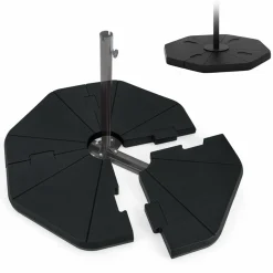 Tangkula 4-Piece Patio Umbrella Base