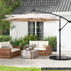 Tangkula 4-Piece Patio Umbrella Base