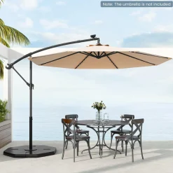 Tangkula 4-Piece Patio Umbrella Base