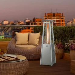 Tangkula Portable Patio Heater, 9500 BTU Outdoor Tabletop Heater with Stainless Steel Burner
